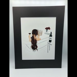 Relaxing Bath Art Print 11x14in